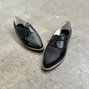 Baleta Puntuda Negra - Tacón 1.2