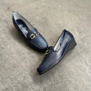 Mocasín Playa Azul - Tacón 3.2