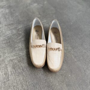 Mocasín Playa Champagne - Tacón 1.2