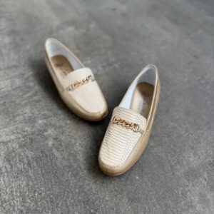 Mocasín Playa Champagne - Tacón 1.2